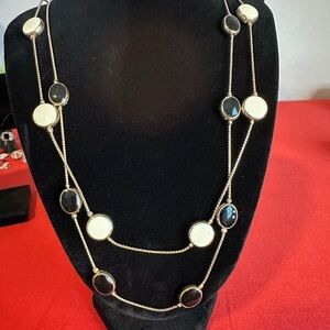 Elegant Black and White Necklace